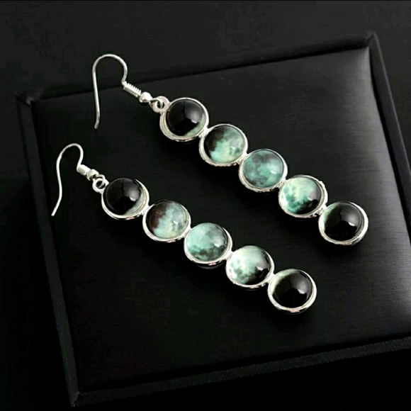 Jewelry - Moon Phase Glow in the Dark Earrings